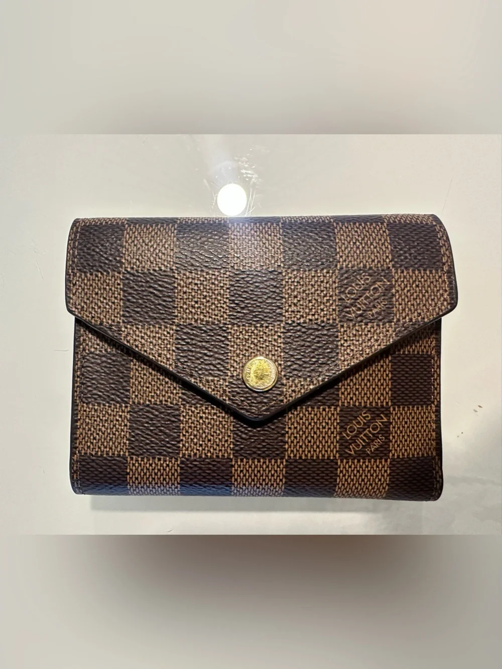 Louis Vuitton Victorine Wallet Damier Ebene Canvas